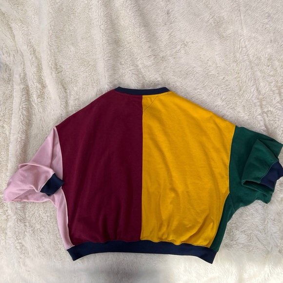 Tommy Hilfiger Colour Block Batwing Sweatshirt Comfy Awesomeness β€οΈπππ - Picture 6 of 9